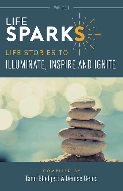 The front cover of "LifeSPARKS", compiled by Tami Blodgett and Denise Beins